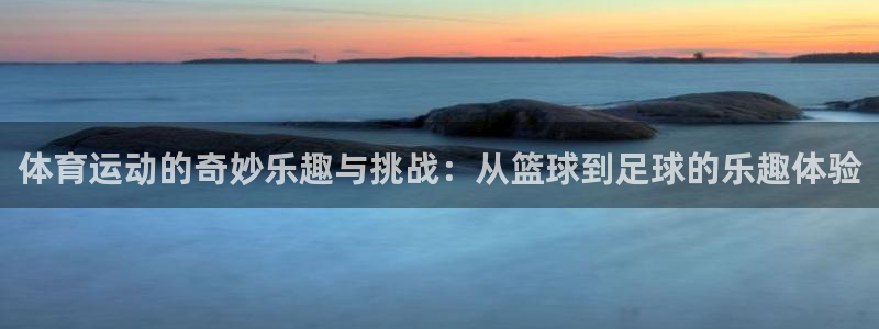 杏鑫注册：体育运动的奇妙乐趣与挑战：从篮球到足球的乐趣体验